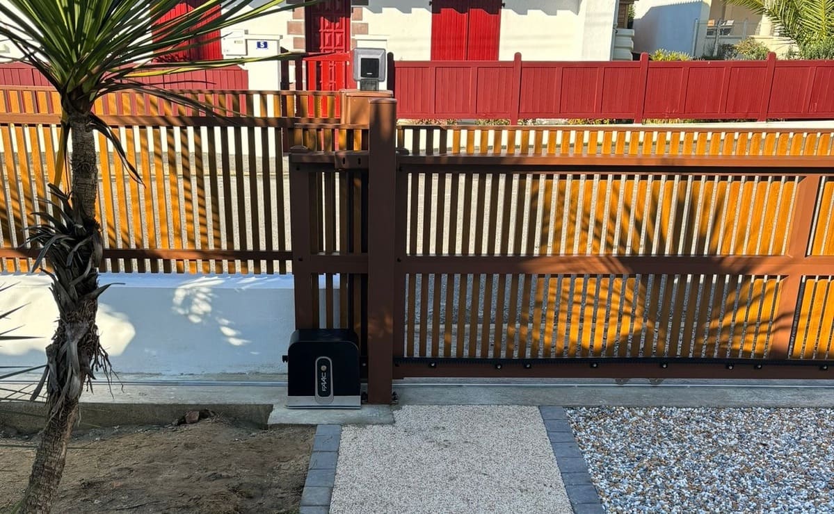 Installation motorisation FAAC portail coulissant